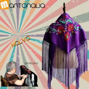 mantoncillo-flamenca-niña-Malva