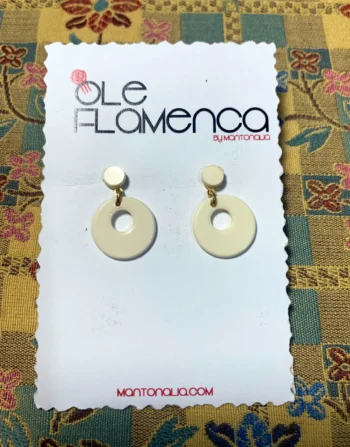 Pendientes de flamenca para niñas