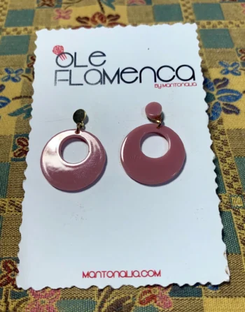 Pendientes de flamenca para niñas maquillaje