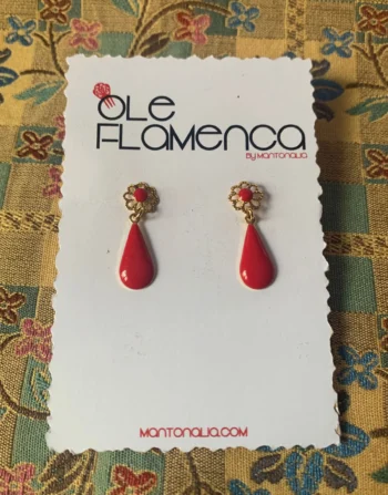 Pendientes de flamenca para niñas
