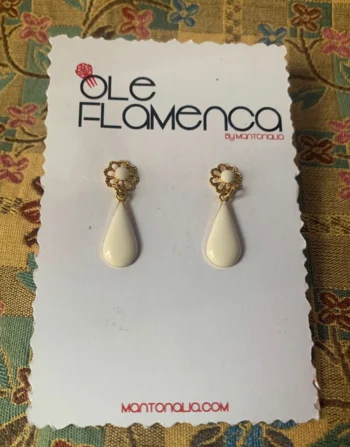 Pendientes de flamenca para niñas