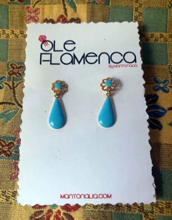 Pendientes de flamenca para niñas