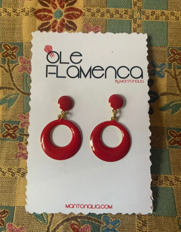 Pendientes de flamenca para niñas