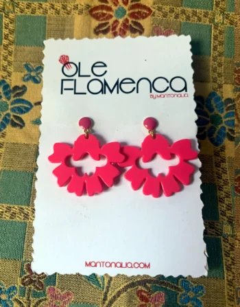 Pendientes de flamenca para niñas