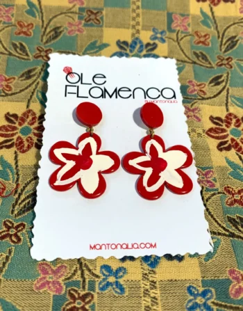 Pendientes de flamenca para niñas