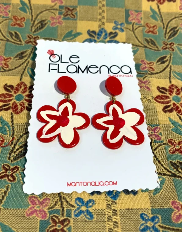 Pendientes de flamenca para niñas