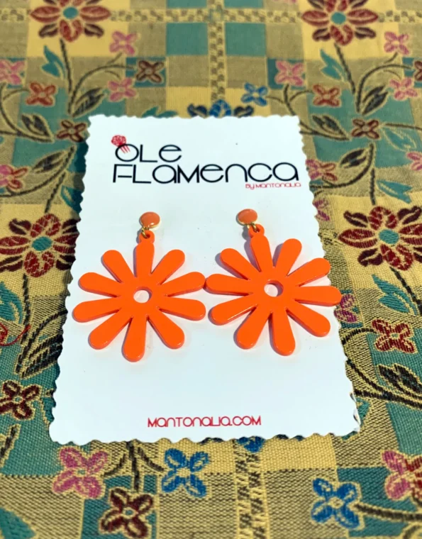 Pendientes de flamenca para niñas
