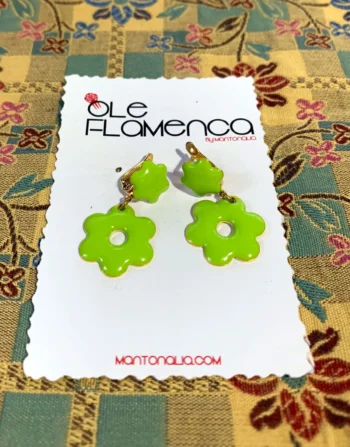 Pendientes de flamenca para niñas