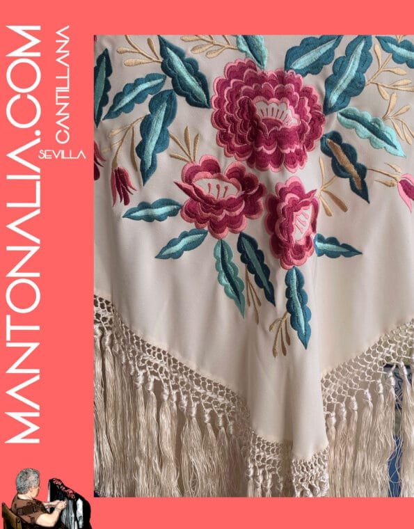 MANTÓN FLAMENCO BASTIDOR