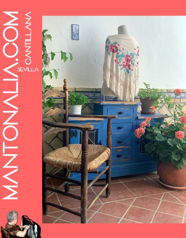 MANTÓN FLAMENCO BASTIDOR