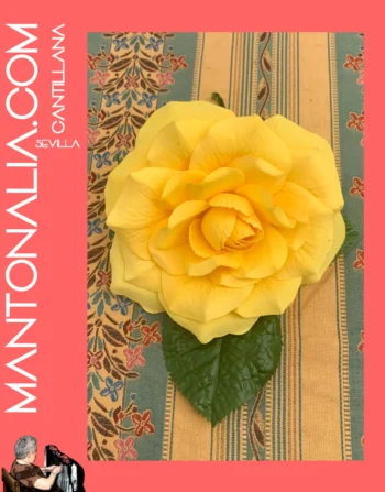 LOR ROSA FLAMENCA DE COLOR amarillo DE 13CM