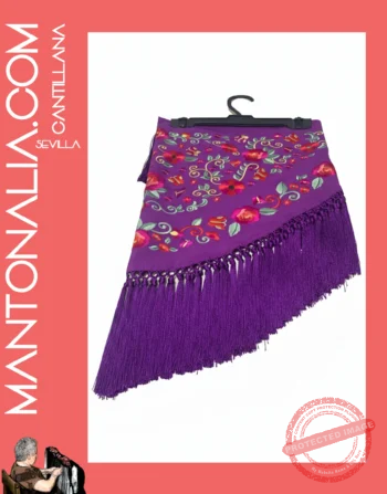 Mantoncillo Flamenca Morado