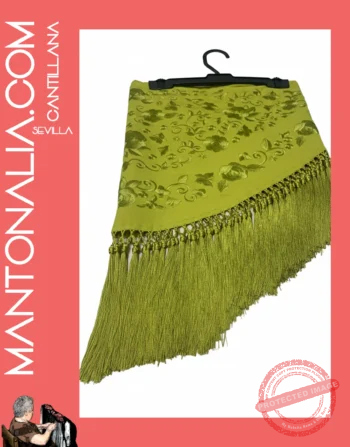 Mantoncillo flamenca Lima monocolor