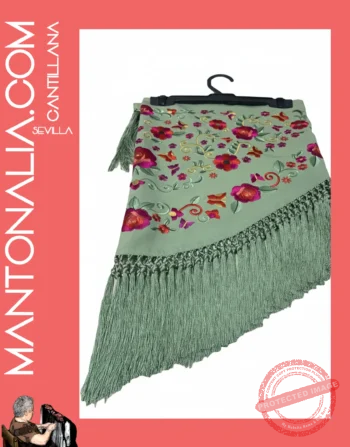 Mantoncillo flamenca Verde jabonoso