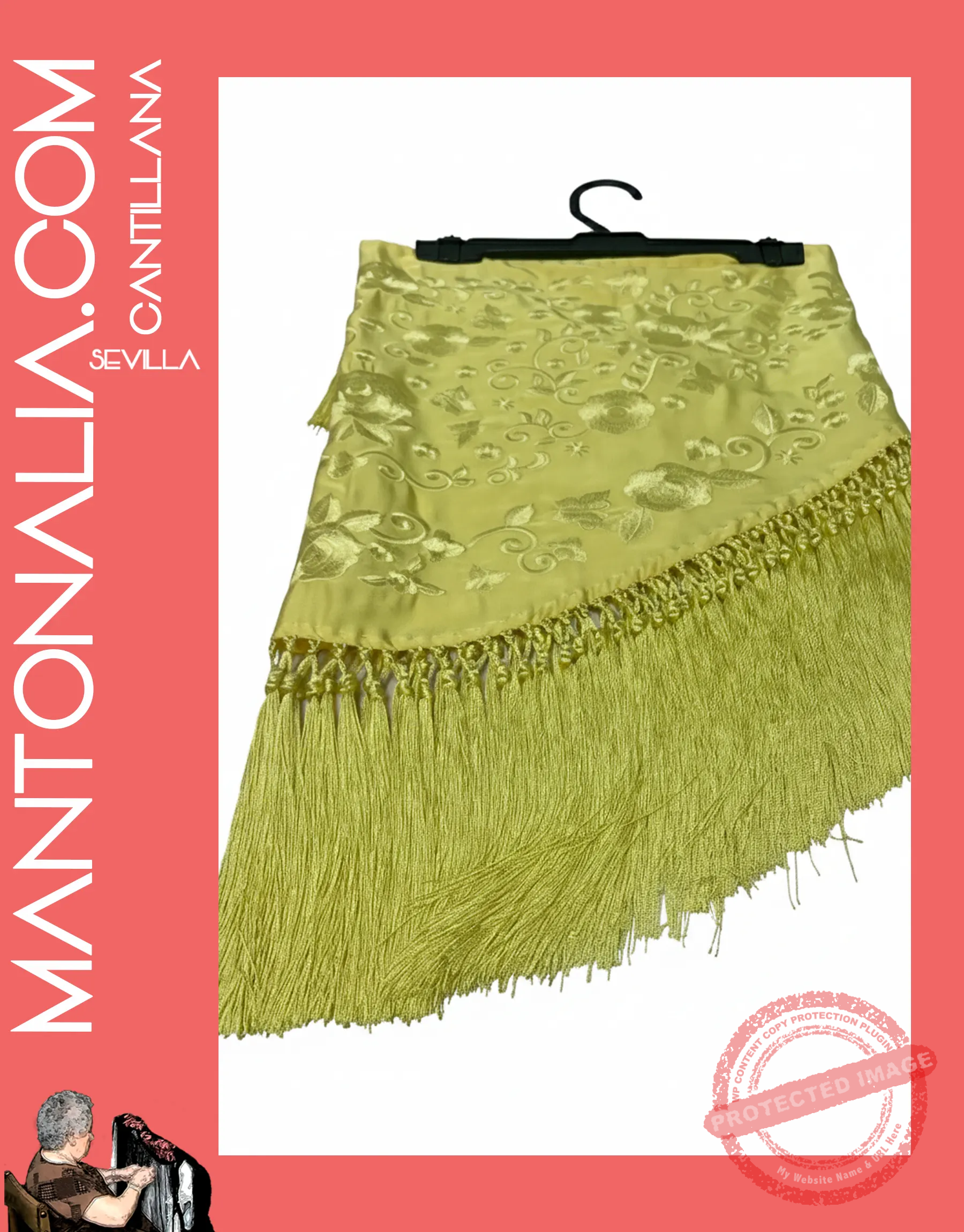 MAN-MED-014 Mantoncillo flamenca Pistacho