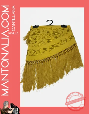 Mantoncillo flamenca Pistacho monocolor