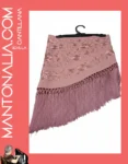 Mantoncillo flamenca Rosa palo