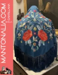 Mantón flamenco Petróleo