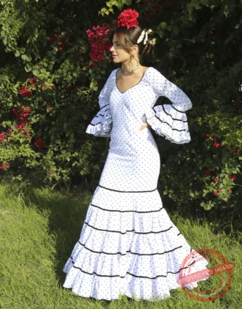 traje flamenca rosa