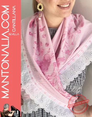 Mantón artesanal Vichy