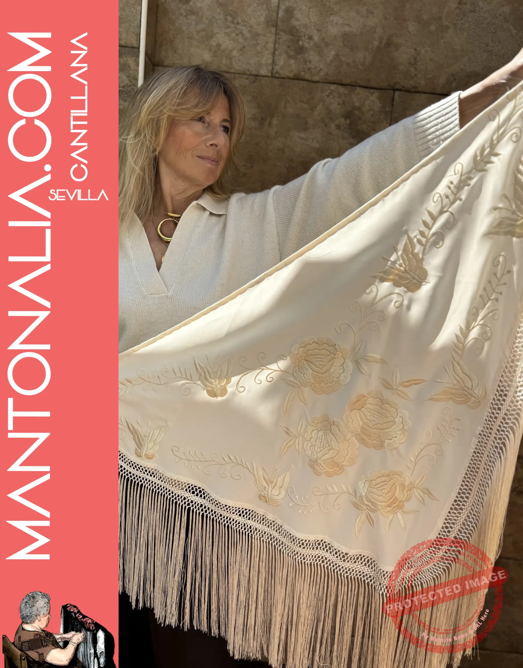 mariposa2 Manton artesanal mariposa