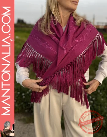 Mantón artesanal Paraiso