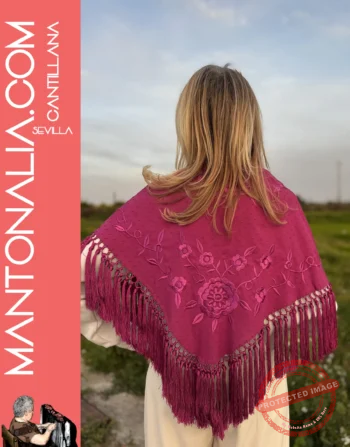 Mantón artesanal Paraiso