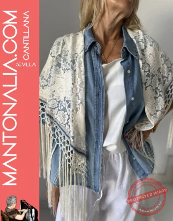 Mantón artesanal Tul